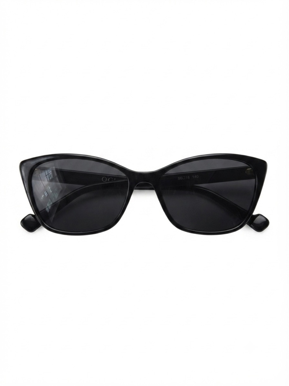 Women's Black Cat-Eye Sunglasses - Sleek UV Protection